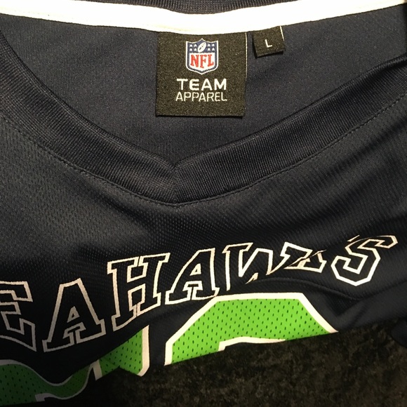 NFL Seahawks (Copy) navy blue/green neon men’s tee - Picture 4 of 7